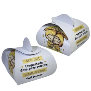 50 Lembrancinha Setembro Amarelo Caixinha Bem Casado