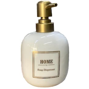 Porta Sabonete Líquido De Porcelana Oval Branco Lavabo Luxo