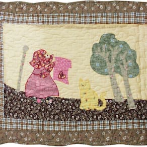 Tapete Patchwork Cozinha Quarto Camponesa 100% Algodão 2,40m x 41cm