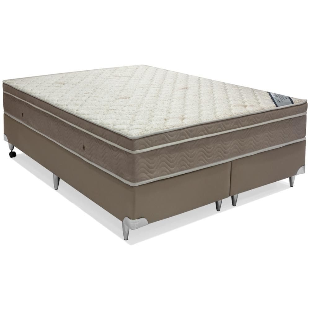 Cama Box e colchão Light Molas Ensacadas (158x198) - Ortobom