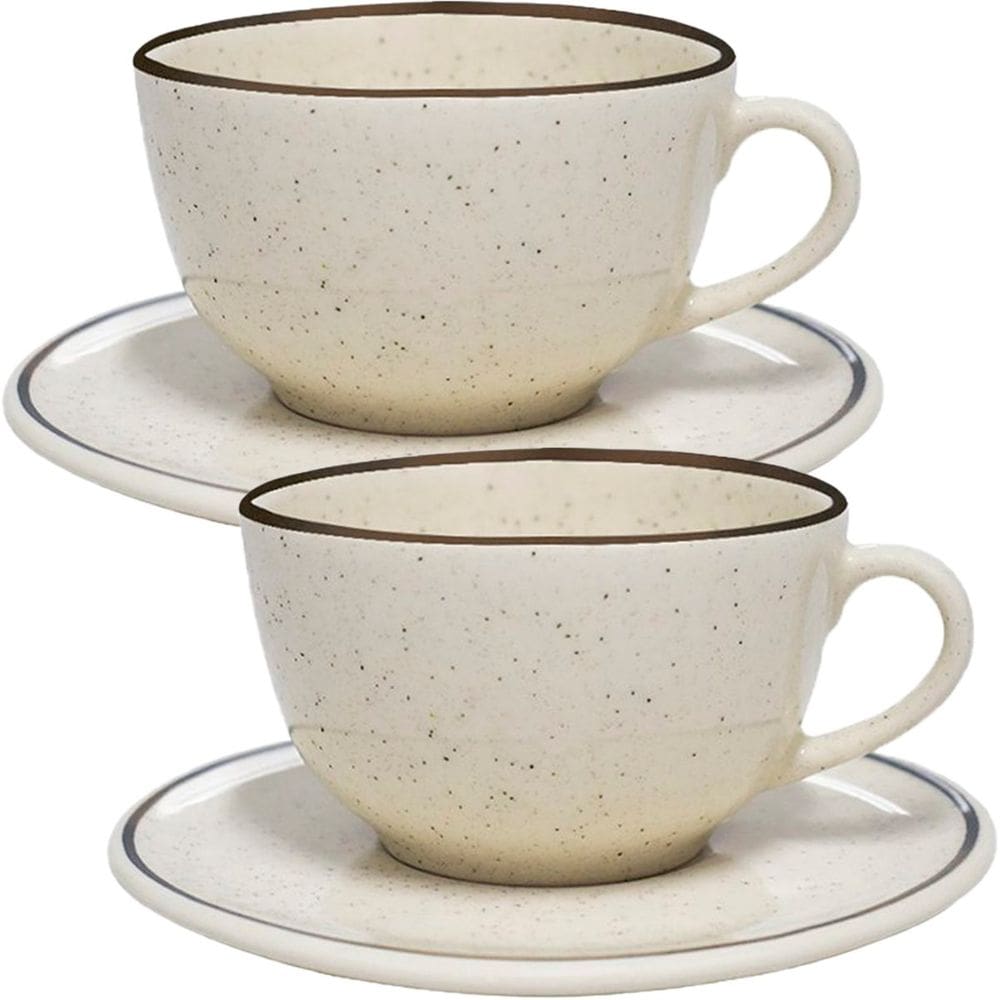 Kit Jogo De Xicaras 4Pçs 4 Pessoas Unni Brisa Oxford 200ml