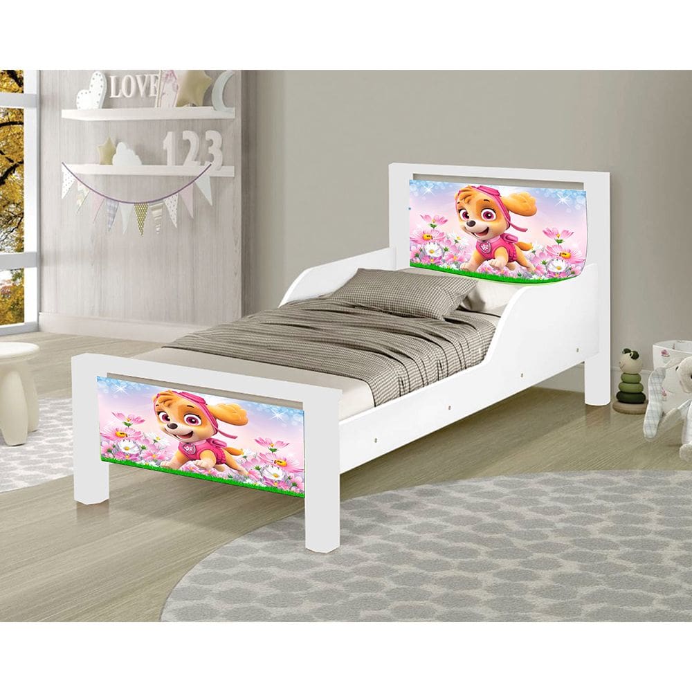 Mini Cama Infantil Adesivada Cachorrinha