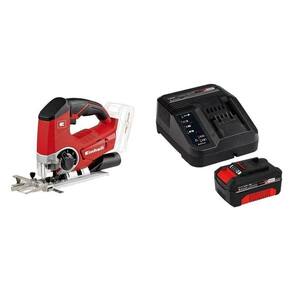 Serra Tico Tico a Bateria Te-js 18 Li-solo e 1 Kit Carregador Bivolt com Bateria 18v 4,0ah Pxc Vermelho