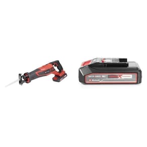 Kit Serra Sabre À Bateria Te-ap 18/28 Li Bl com Bateria Power-x-change 18v 2,5 Ah Li Einhell Preto