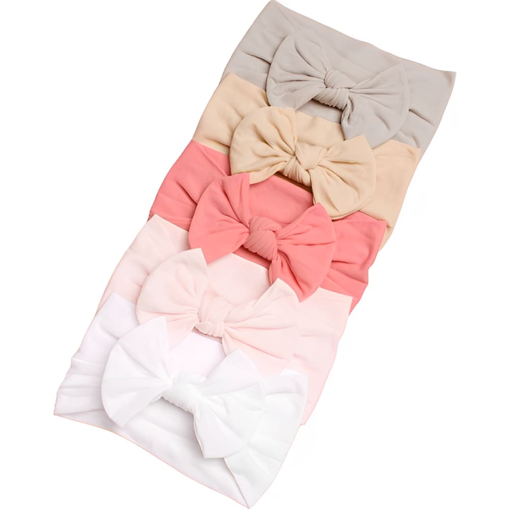 Laços de Bebê Turbante Faixinha de Bebê Lacinhos Kit c/5
