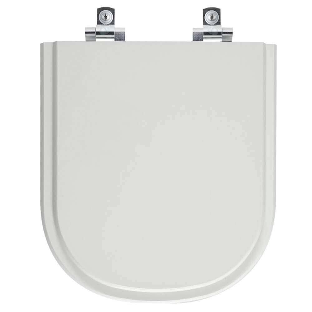 Assento Sanitário Soft Close Square Loren Cinza Claro para vaso Lorenzetti