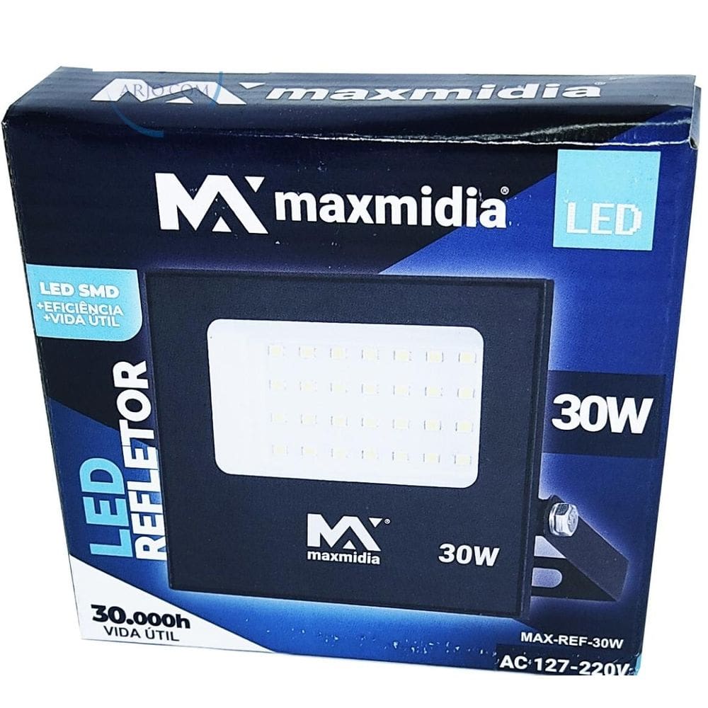 Refletor  LED 30W Maxmidia
