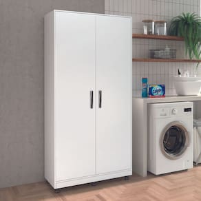 Armario  Clean Organizador 2 Portas Branco 100% Mdf