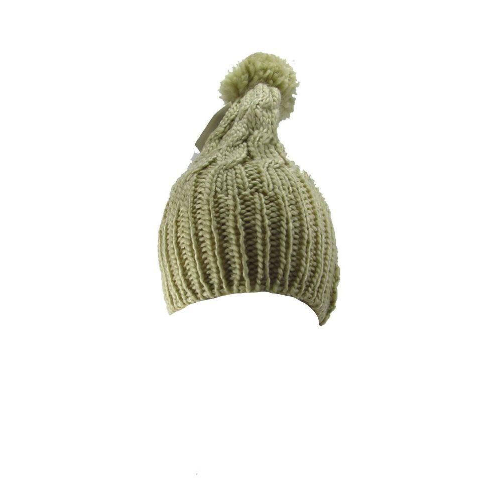 Touca De Malha Com Pompom  Adulto