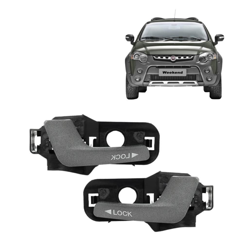 Par Puxador Da Maçaneta Interna Palio Weekend 2008 Até 2012 - UN / 4 [F103]