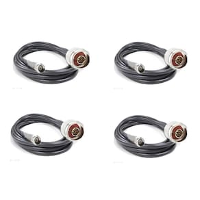 4 Cabos Descida Celular Rgc 58 15Mts Para Antena Full
