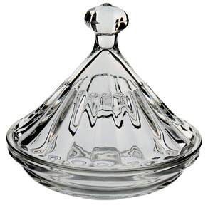 POTICHE DECORATIVO BOMBONIERE REDONDO HOME&CO VIDRO 11x12x12cm TRANSPARENTE