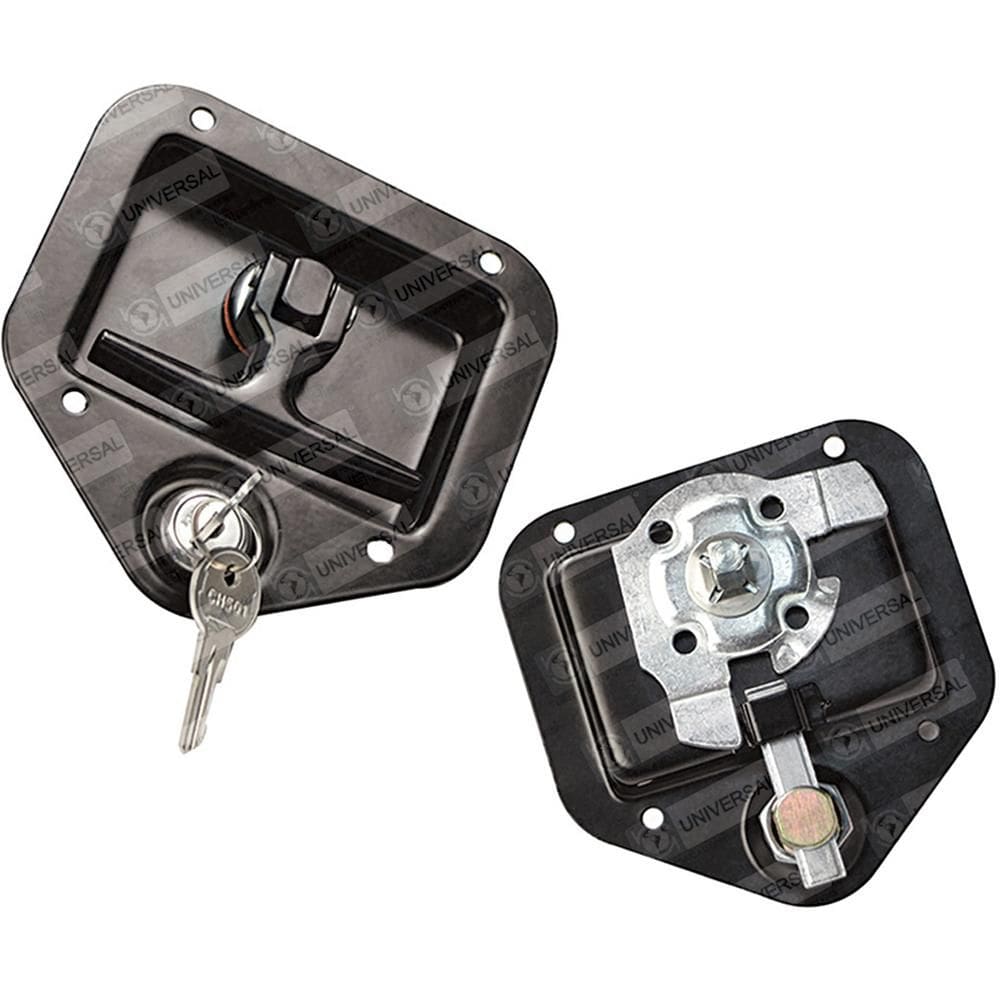 Par Puxador Maçaneta Inox Trailer Motorhome Baú Bagageiro - UN / 2 [F103]