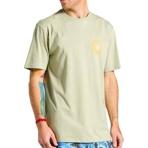 Camiseta Volcom Rabbit Hole SM25 Masculina Verde Médio