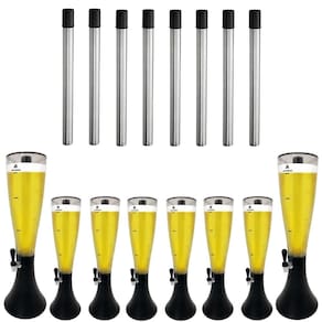8 Torres de Chopp Marcbeer 3,5 Litros e 8 Refis Extra - Marchesoni