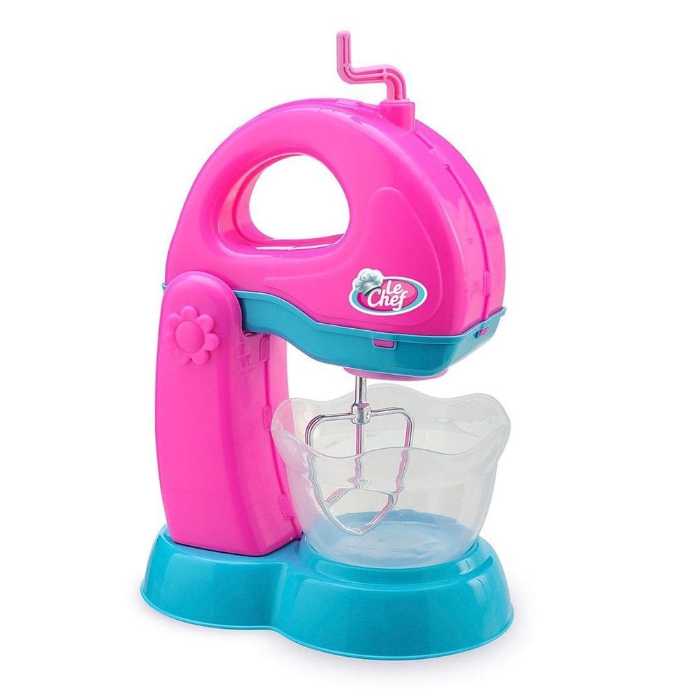 Brinquedo Mini Batedeira Manivela Móvel Coleção Le Chef