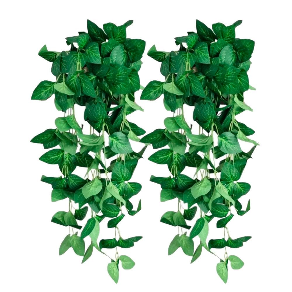 Kit 2 Planta Artificial Jiboia Ornamental Exótica Cultivo