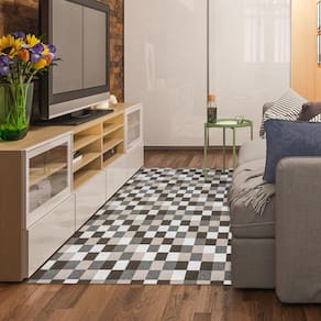 Tapete Jacquard Emborrachado 2,00M X 3,00M Pixel Caramelo