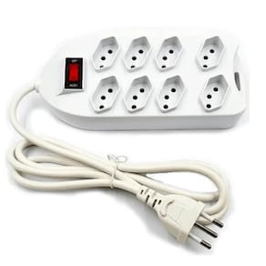 Extensão Energia 8 Tomadas Cabo 2 Metros Bivolt 110/220V