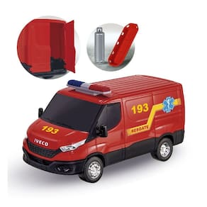 Brinquedo Furgão Van Resgate Bombeiro Ambulância Iveco Daily