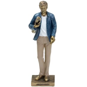 Estatueta Profissão Arquiteto Escultura Resina Enfeite 25cm