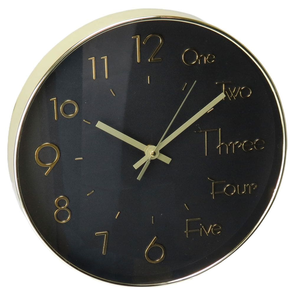 RELÓGIO PAREDE HOME&CO PLÁSTICO 30x30x4cm CINZA