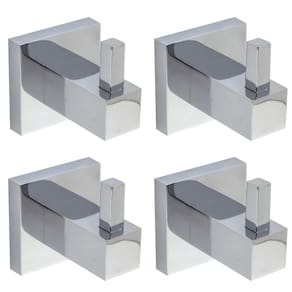Cabide Gancho Kit Com 4 Vogue Luxo Inox Cromado Porta Toalha
