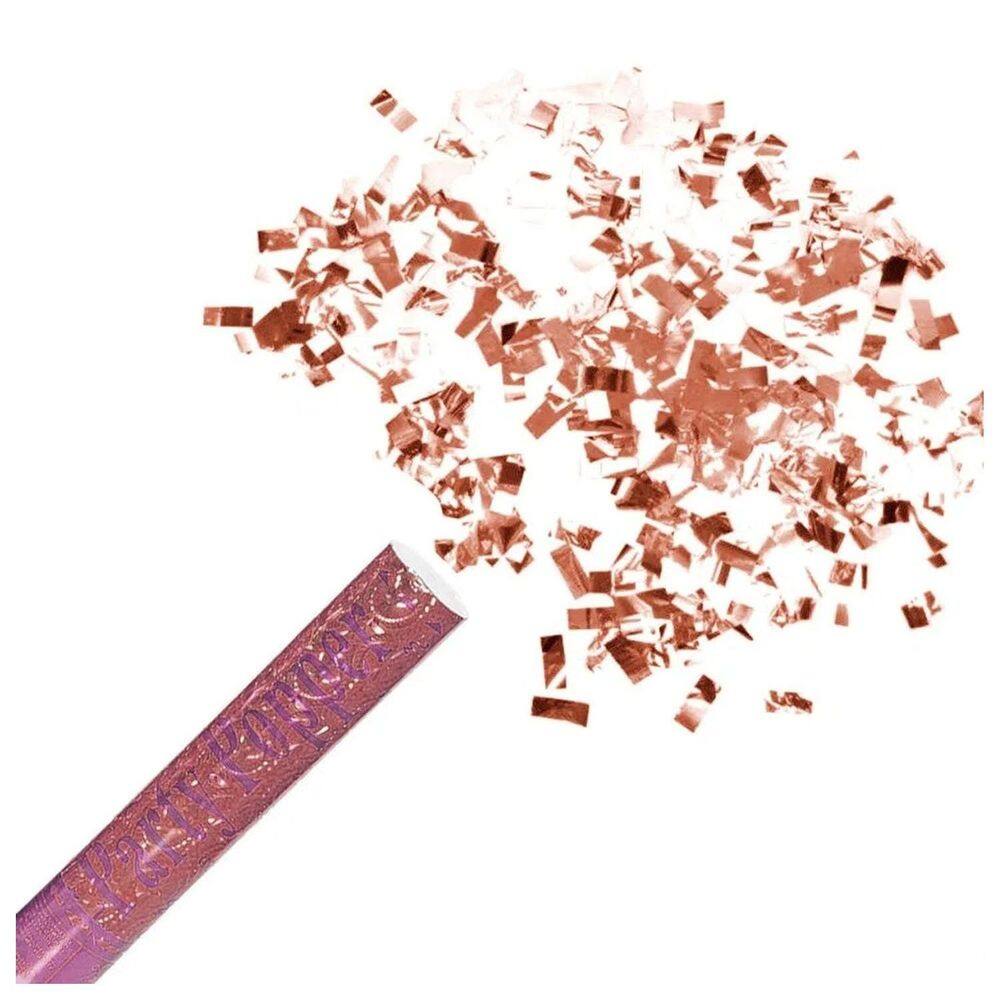 Kit 4 Lança Confete Rose Gold 30cm