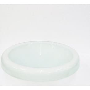 Cuba de Vidro Oval 55cm com Válvula e Torneira Branco