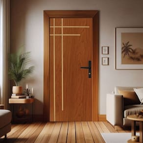 Folha de Porta de Madeira 210x80cm Duraplac Marrom