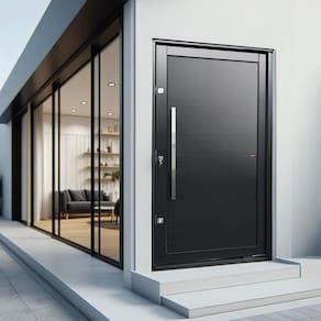 Porta Pivotante Lambril com Puxador Lado Esquerdo Elite 216x150 Preto