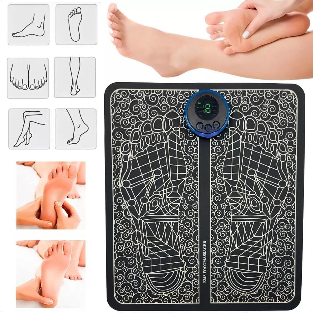 Tapetinho Massageador Elétrico Pulsos Pés E Pernas Muito