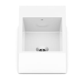 Kit 2 Cubas Apoio 44cmx25cm com Mesa Basic Curve1 Celite Branco
