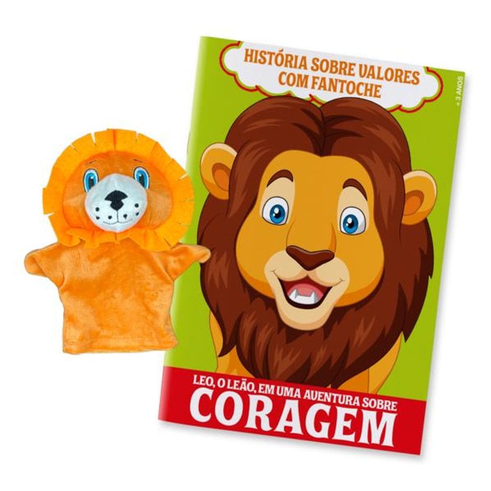 História sobre Valores com Fantoche – Leão