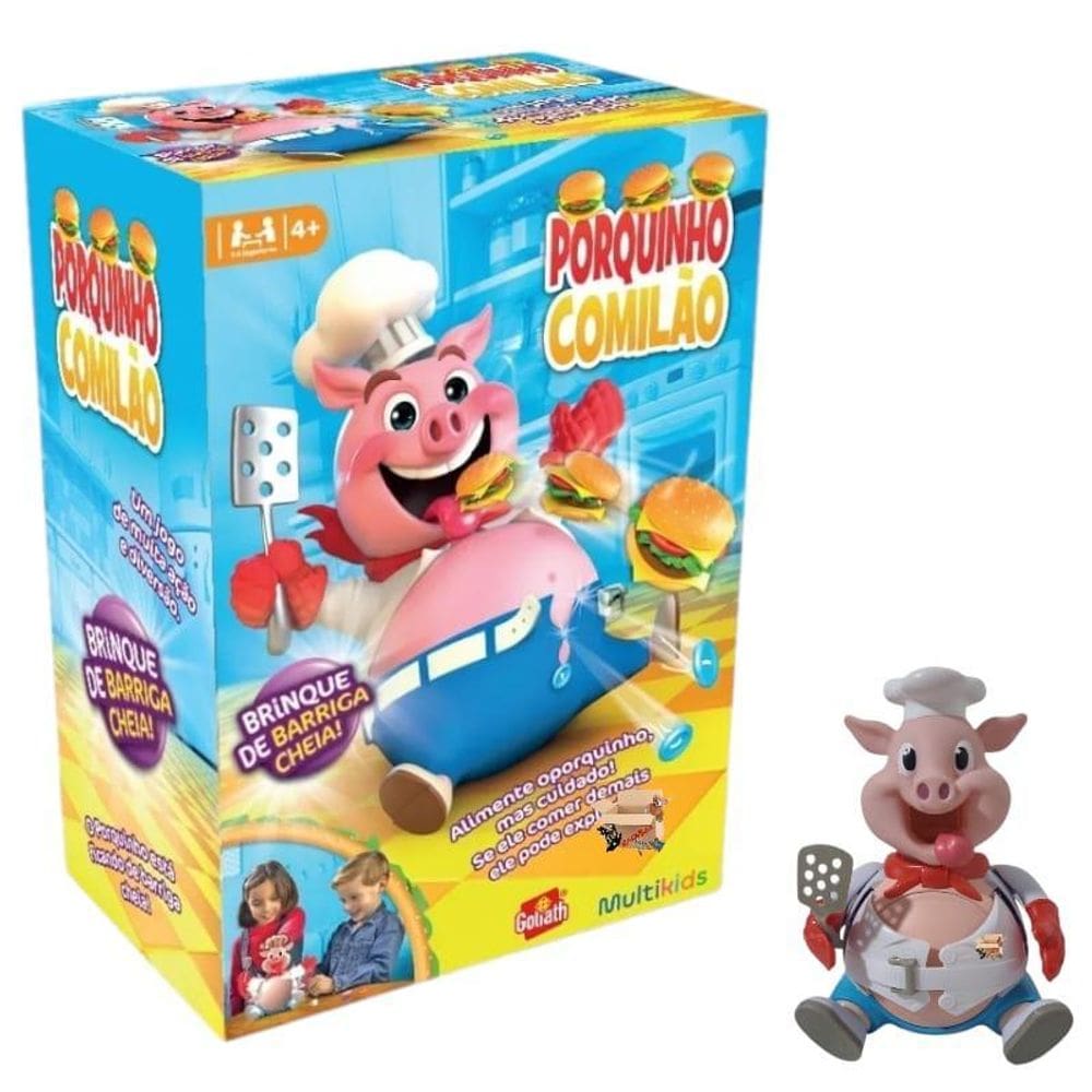 Jogo Desafio Do Porquinho Comilão Explode Porcão - Multikids
