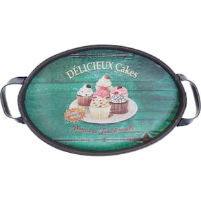 Bandeja Pequena Oval Courino Délicieux Cakes 40cm