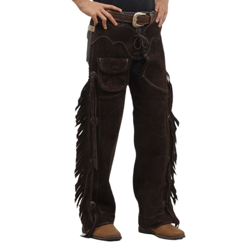 Calça de Couro Rancheira para Cavalgada e Trabalho A Pantaneira 36978