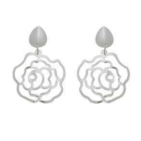 Brinco Flor Clássico Leve Hipoalérgico Aço Inox c/ Garantia