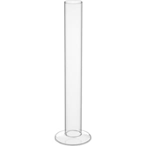 VASO DECORATIVO ENFEITE CASA TUBO HOME&CO BOROSSILICATO 30x8x8cm TRANSPARENTE