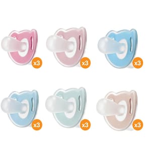 Kit com 18 Chupetas First Moments Delicate Fisher Price - BB12102K