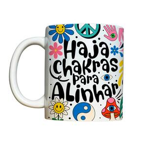 Caneca 325ml Vibes Haja chakras para alinhar