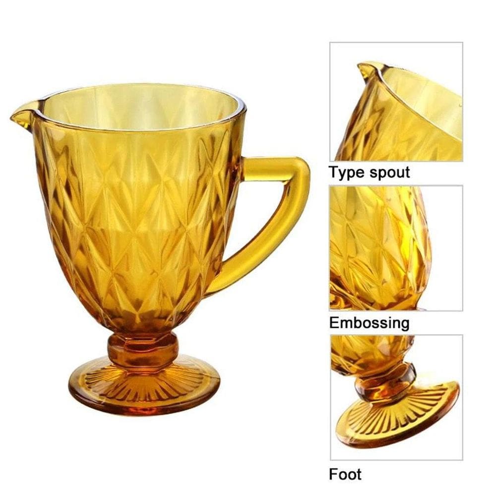 Jarra De Vidro Para Agua Suco Diamond 1 Litro Diamante