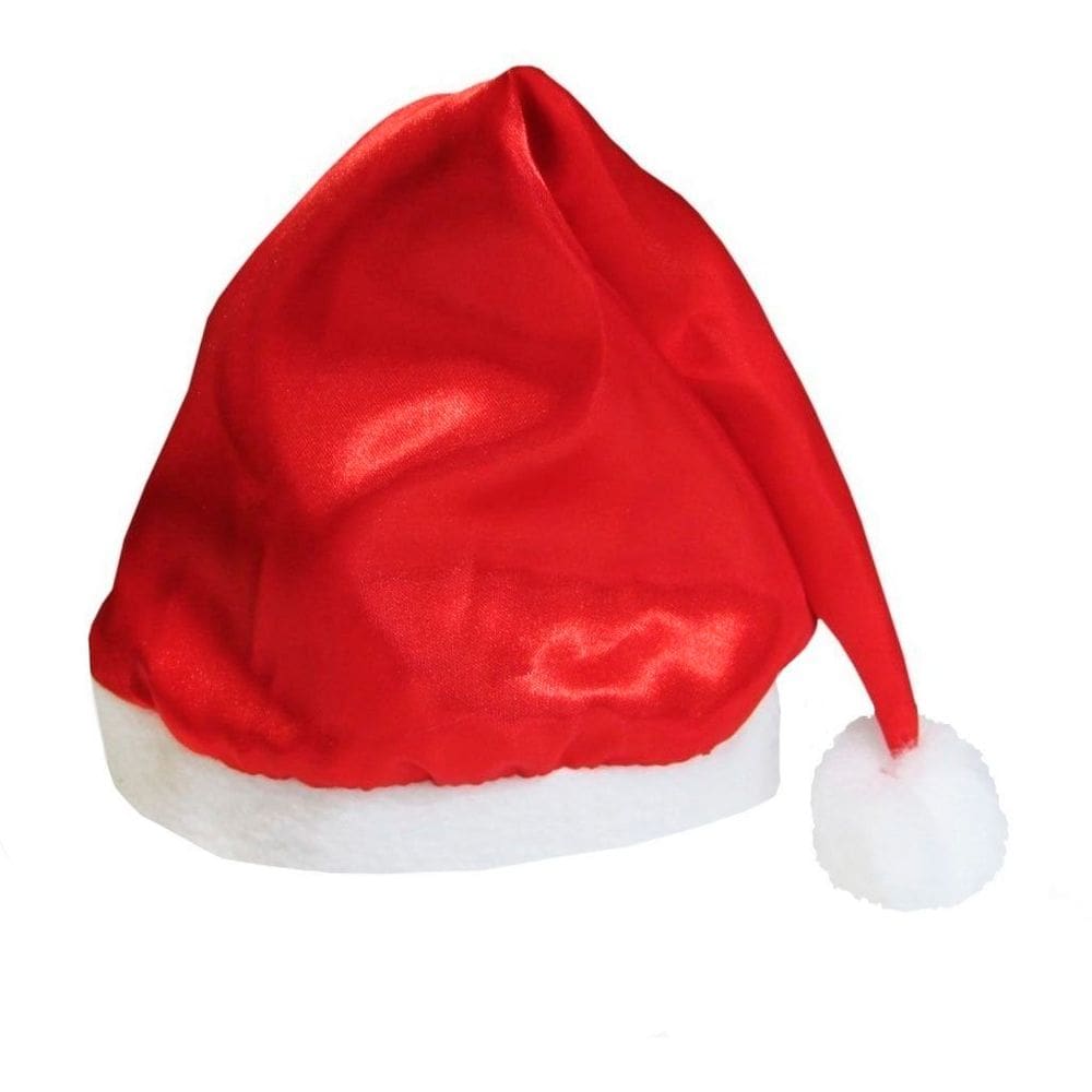 Touca Natalina Gorro Noel Vermelho Branco 37 cm