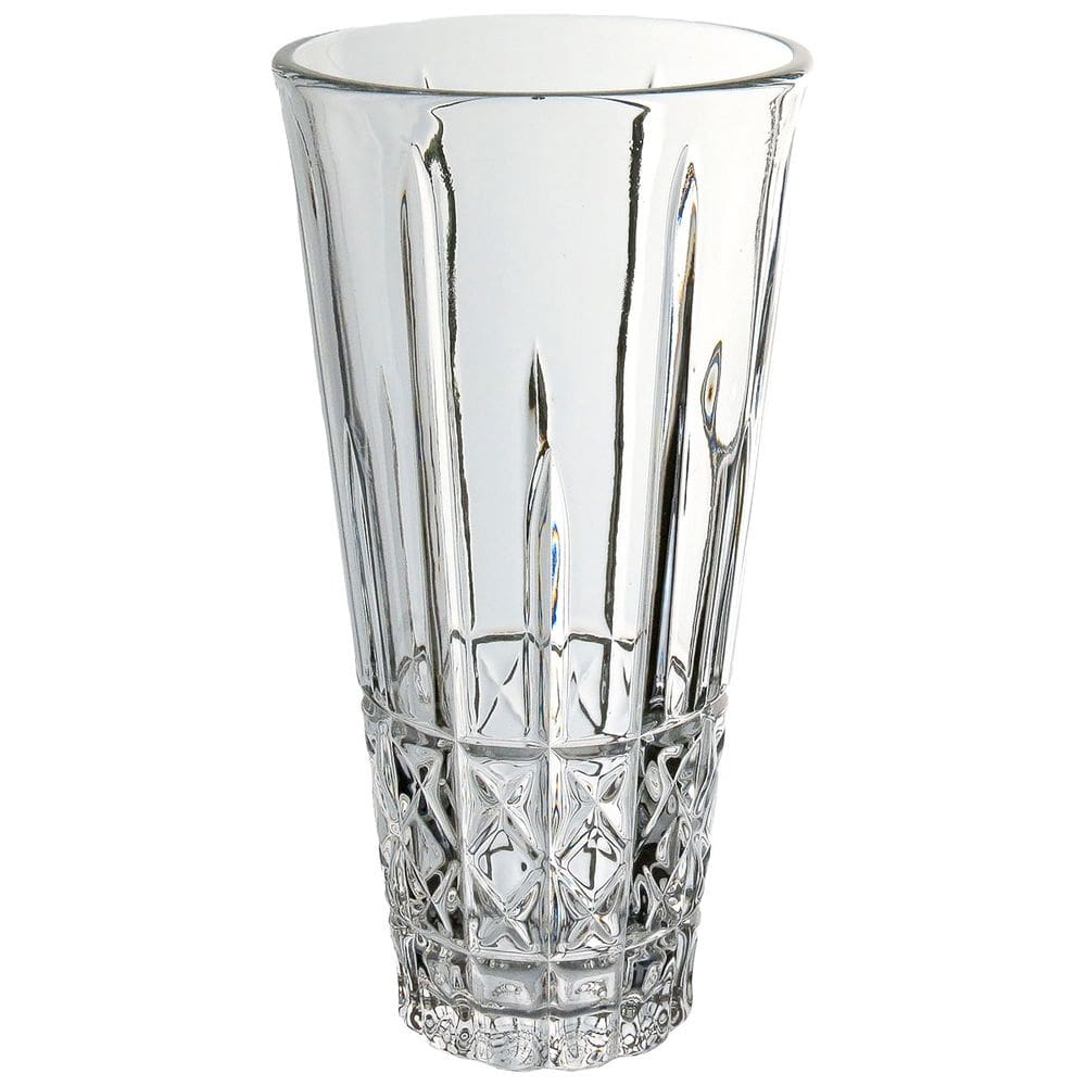 VASO DECORATIVO ENFEITE CASA REDONDO HOME&CO ECO CRYSTAL 29x15x15cm TRANSPARENTE