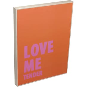 QUADRO DECORATIVO ENFEITE PAREDE CASA HOME&CO MDF 40x30x3cm LARANJA