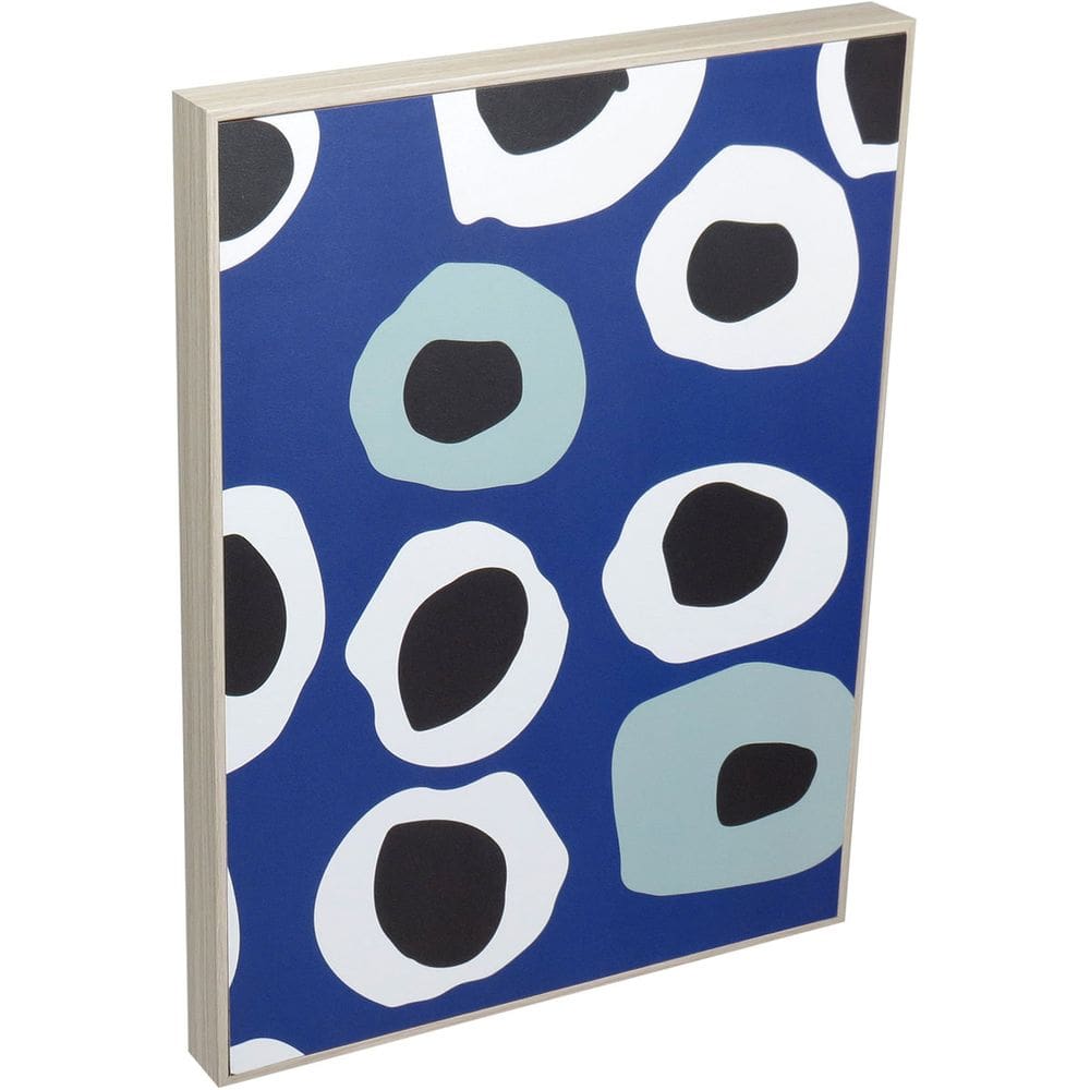 QUADRO DECORATIVO ENFEITE PAREDE CASA HOME&CO MDF 40x30x3cm AZUL