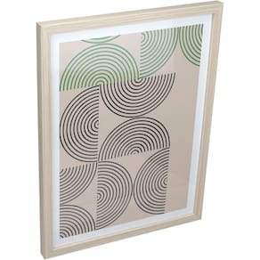 QUADRO DECORATIVO PAREDE CASA HOME&CO MDF 39x29x2cm PRETO