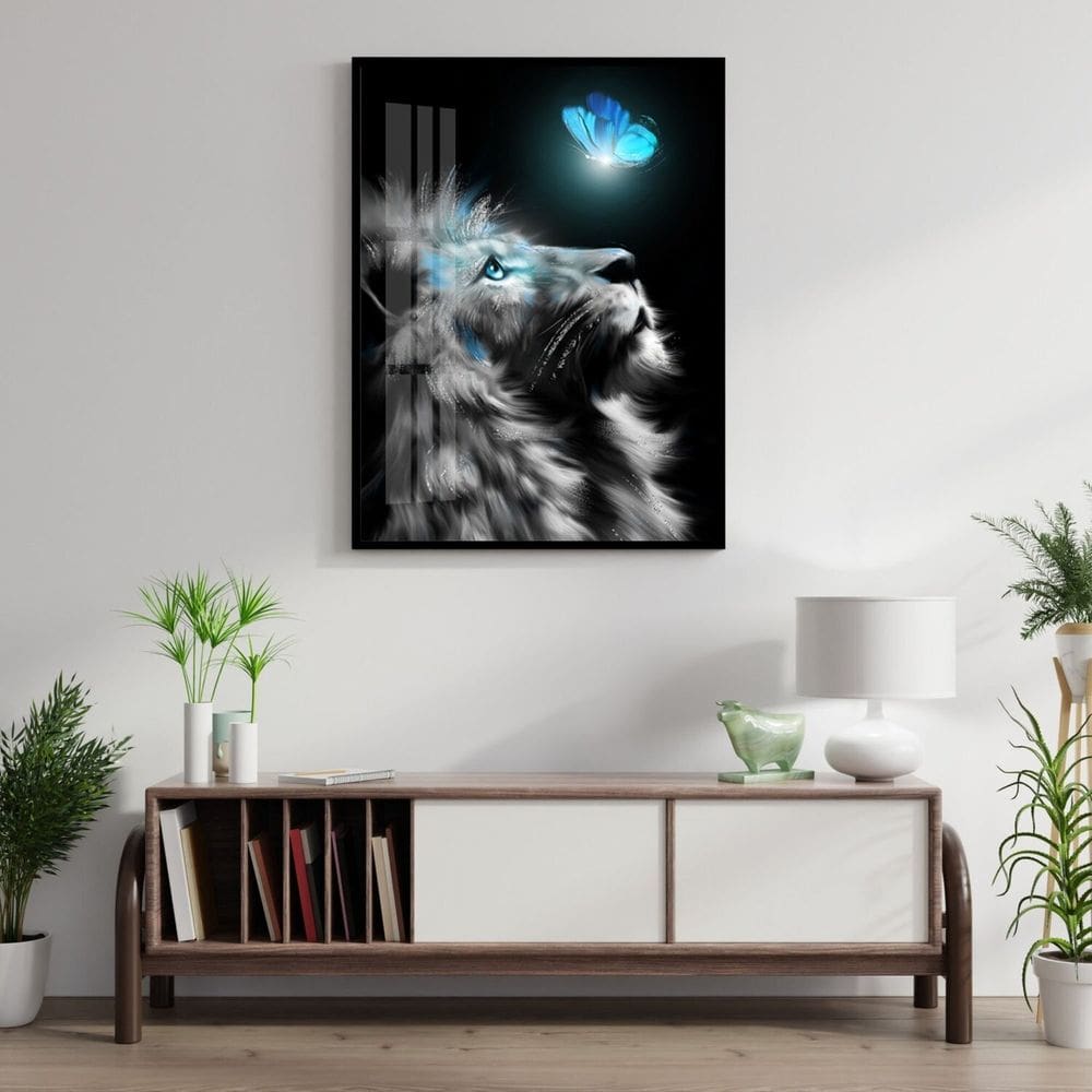 Quadro Decorativo Leão Animal 001 sem Vidro 40cmx60cm