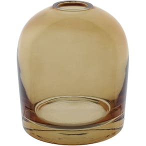 VASO DECORATIVO ENFEITE CASA HOME&CO VIDRO 10x8x8cm ÂMBAR