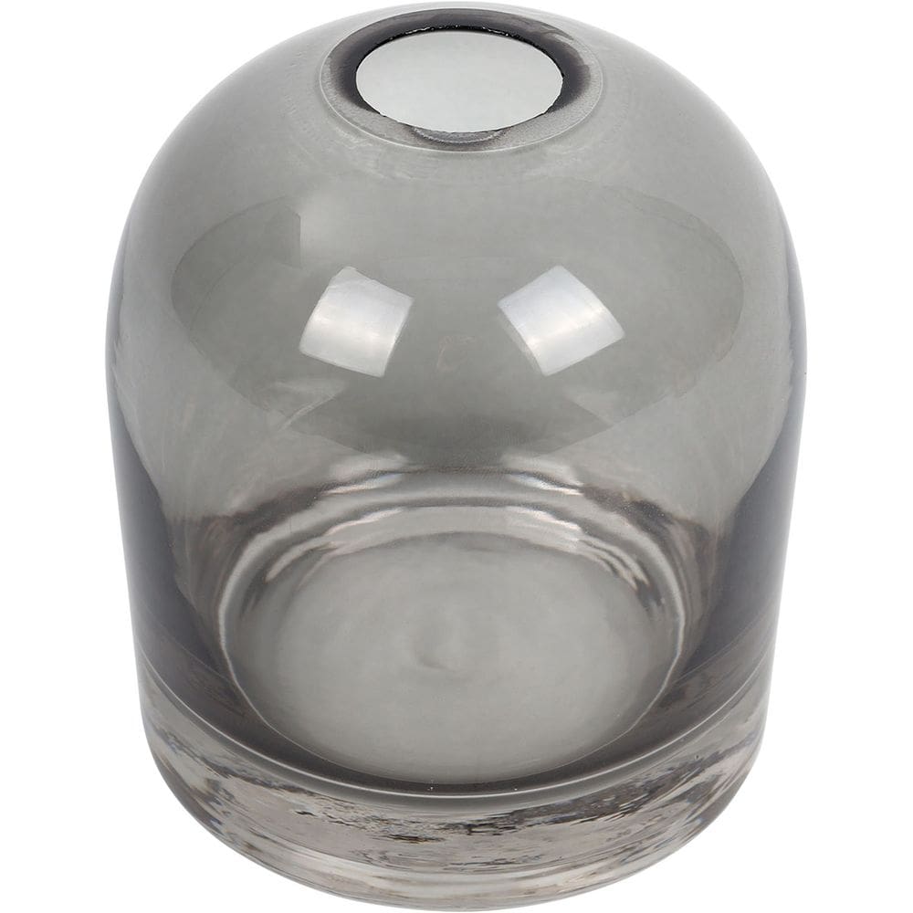 VASO DECORATIVO ENFEITE CASA HOME&CO VIDRO 10x8x8cm CINZA